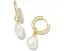 Серьги Kendra Scott Willa Huggie с жемчужной подвеской и стержневой застежкой