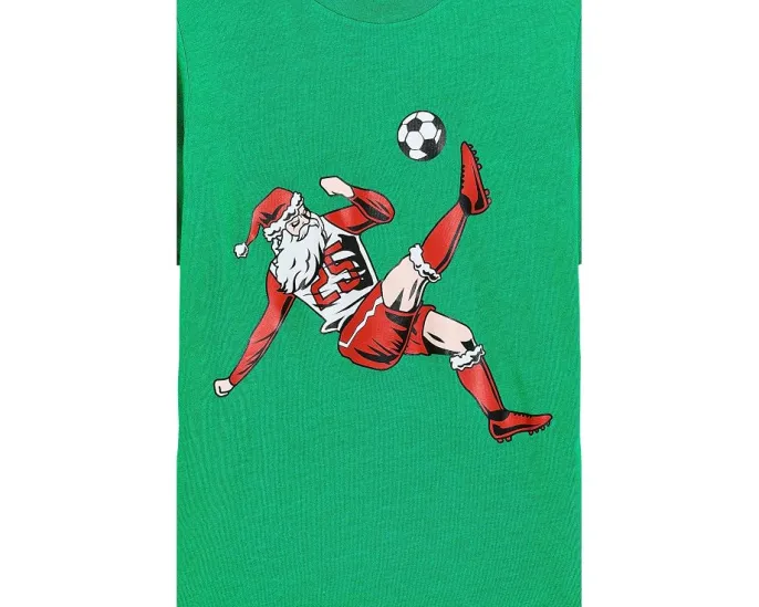 ChalkTalk SPORTS футболка Soccer Santa с коротким рукавом