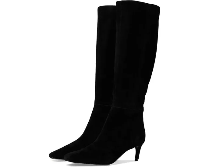 Ботинки Nine West Caddy из замши с квадратным носком и котячьим каблуком