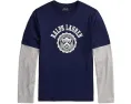Футболка Polo Ralph Lauren Kids с логотипом и эффектом наслоения для детей постарше