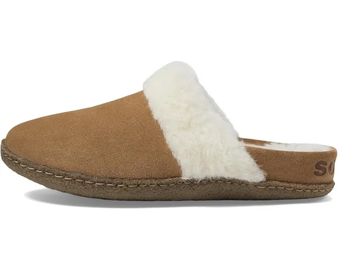Домашние тапочки-слипоны SOREL Nakiska™ Slide II с искусственным мехом и резиновой подошвой