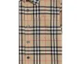 Длинная рубашка Owen Check в клетку Sand от Burberry Kids