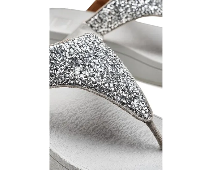 Вьетнамки Lulu Shimmerfoil FitFlop с переливающейся фольгой