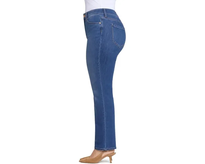 NYDJ Marilyn Plus Size прямые джинсы с эффектом стройности