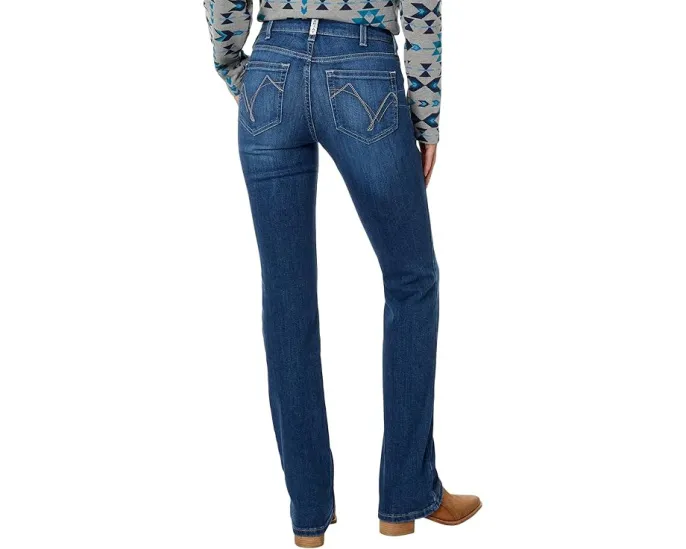 Ariat Real Perfect Rise джинсы Abby Straight Leg с переработанным материалом