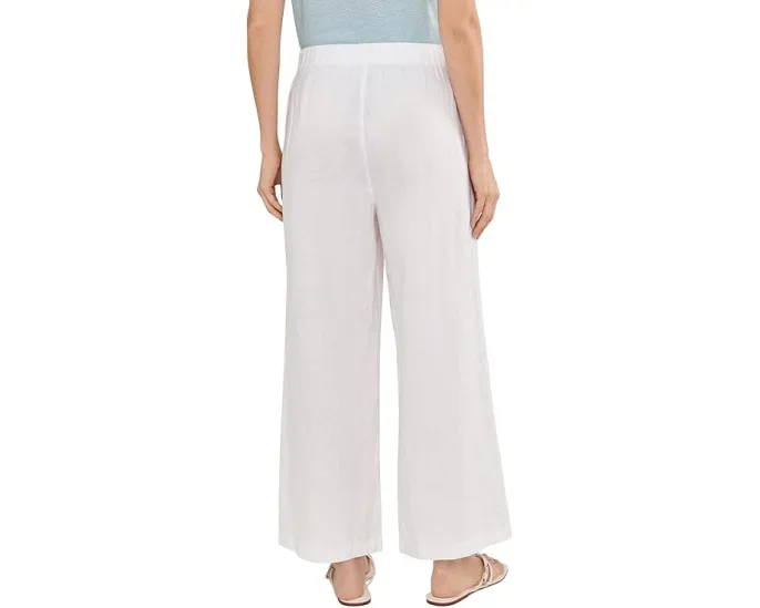 Широкие брюки Eileen Fisher из органического льна длиной до щиколотки
