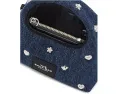 Микро сумка кроссбоди Mini Icon Stud Denim Micro с заклепками Marc Jacobs