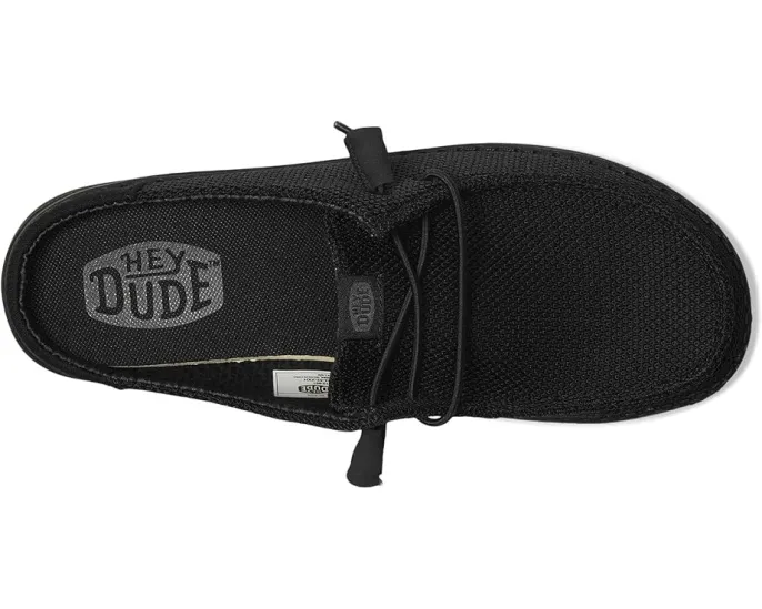 Кроссовки Hey Dude Wendy Slip Stretch Sox с искусственной кожей и круглым носком