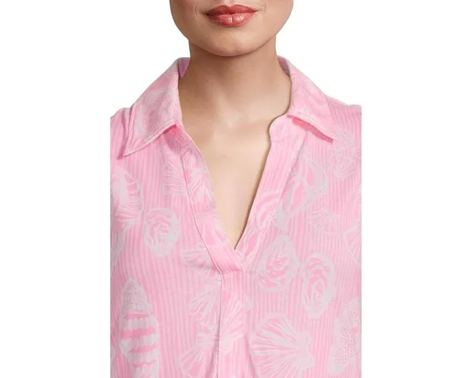 Макси-платье Lilly Pulitzer Riegan с ярусами и воротником