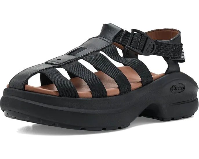 Сандалии Chaco Cushform Fisherman на платформе с кожаным верхом