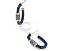 Серьги-кольца Emery Enamel Hoop с родиевым покрытием от Kendra Scott