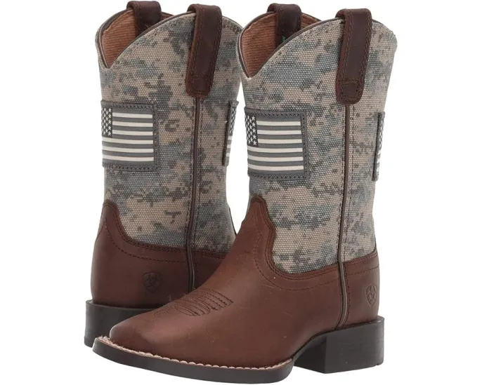 Детские ковбойские сапоги Ariat Patriot с американским флагом