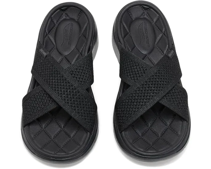 Сандалии SKECHERS GO Walk Arch Fit 2.0 Grace с блестящей пряжей и поддержкой
