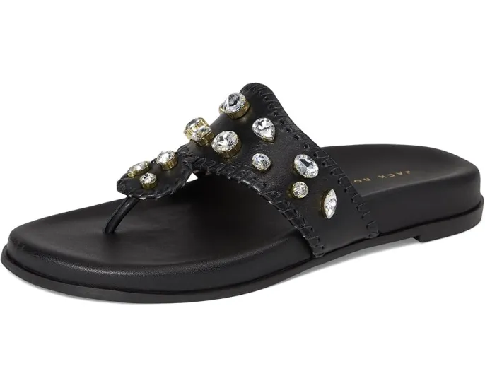 Сандалии Jacks Sport Jeweled с кожаным верхом и стразом Jack Rogers