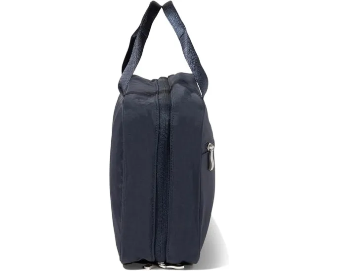 Большая подвесная дорожная косметичка Baggallini с тремя секциями и карманами