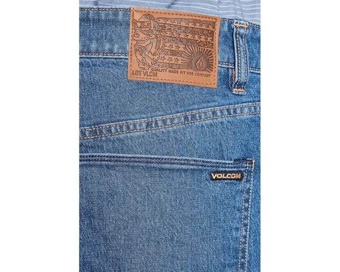 Джинсовые шорты Volcom Billow Denim 22 дюйма (56 см) в стиле пэчворк