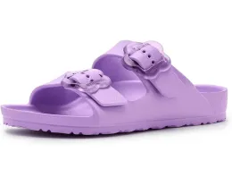 Детские сандалии Birkenstock Kids Arizona Eva Essentials с цветочной пряжкой из легкого материала EVA