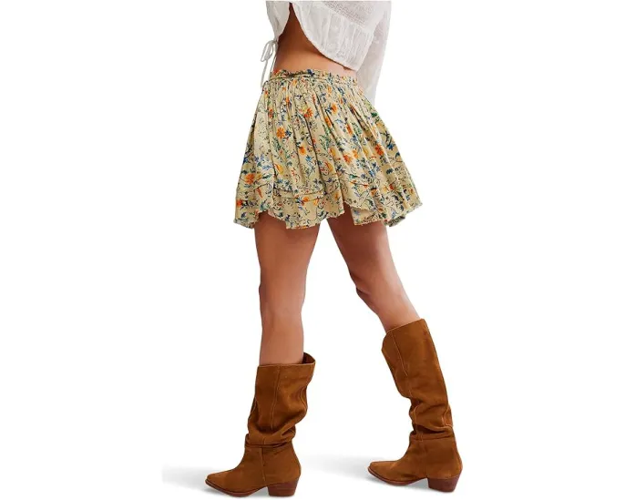 Юбка мини Free People One Third с цветочным принтом и ярусами