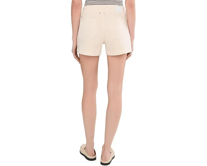 Шорты Paige Olivia с высокой посадкой и двойной пуговицей в цвете Quartz Sand
