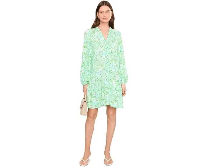 Туника Shaley Tunic Dress Lilly Pulitzer с воротником рюш и пуговицами