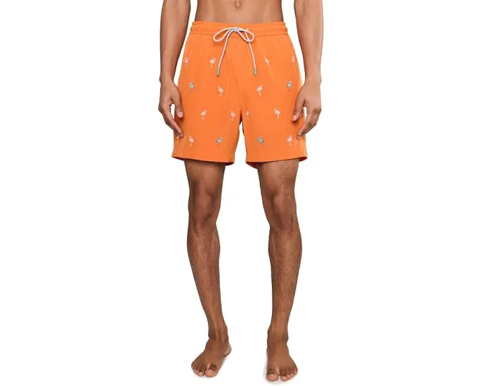 Плавки Tommy Bahama Naples Flamingle 6 с принтом фламинго и сетчатым вкладышем 25 дюймов