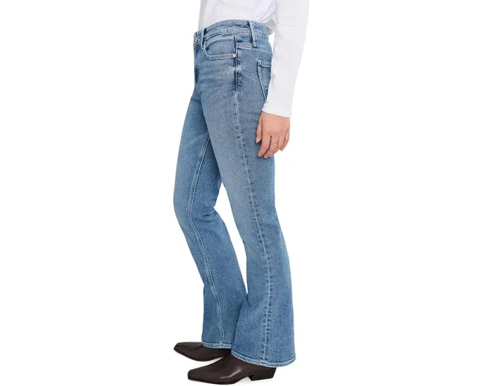 Джинсы High-rise Laurel Canyon 32 дюйма (81.28 см) с рельефными шлёвками в цвете Big Sky от Paige