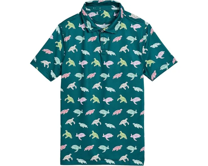 Polo The Turtally Awesome Chubbies Kids с принтом черепашек