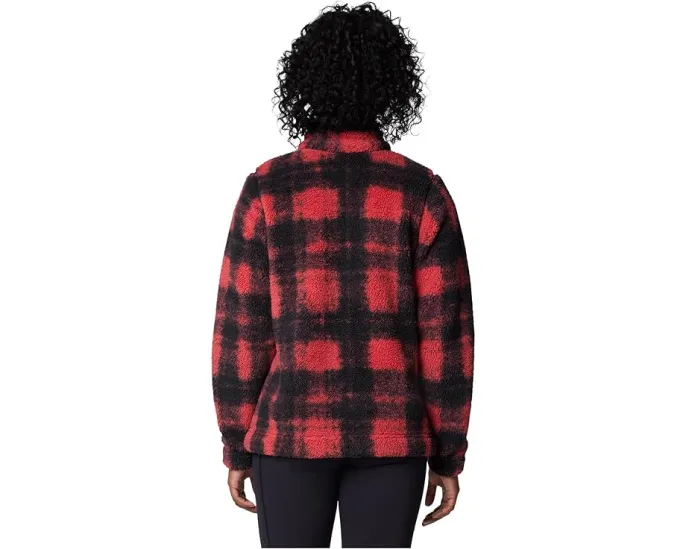 Куртка Columbia West Bend 1/4 Zip II с воротником стойкой и клетчатым принтом