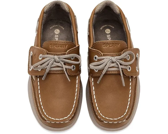 Детские мокасины Sperry Lanyard с сетчатыми вставками и застежкой на липучке