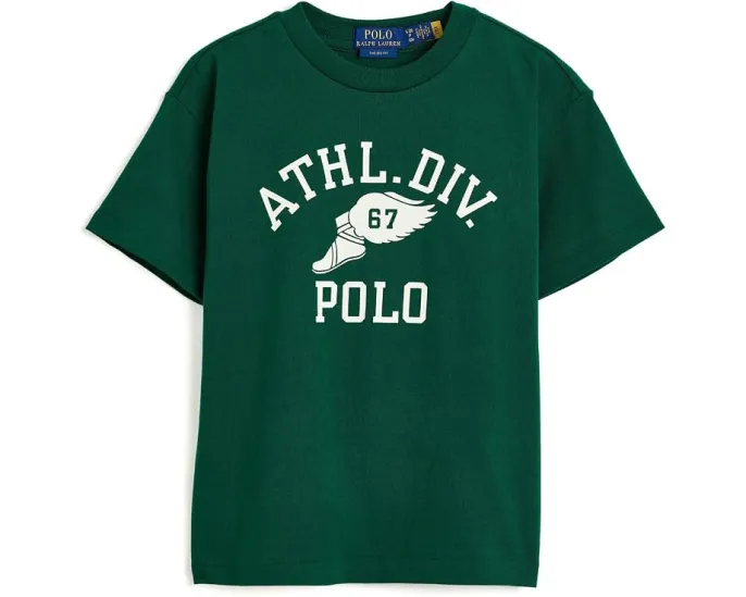 Футболка Polo Ralph Lauren Big Fit Logo Cotton Tee (Big Kid)