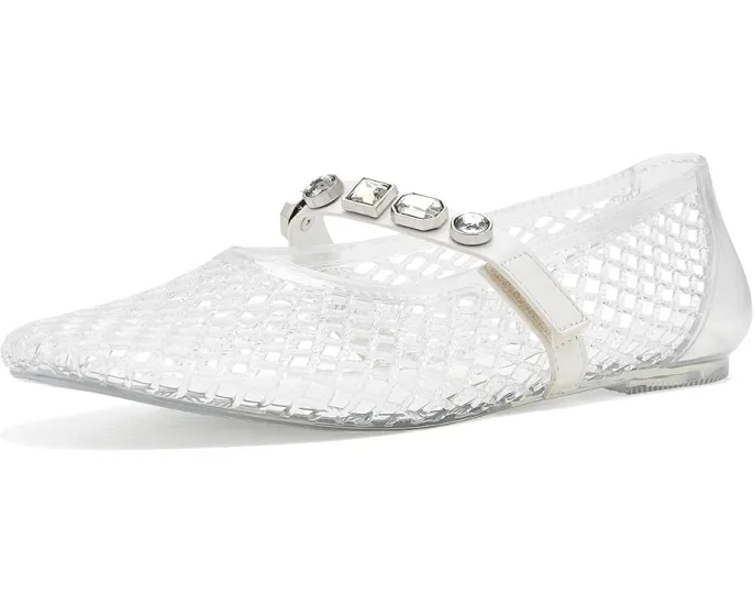 Желейные балетки Jazzy от Kenneth Cole New York с ремешком и стразами