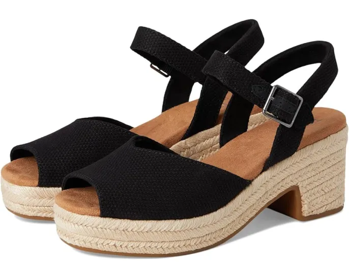 Босоножки TOMS Isla Peep Toe на платформе с открытым носком