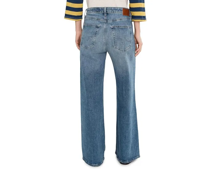 Широкие джинсы AG Jeans Saige Mid-Rise с завышенной талией