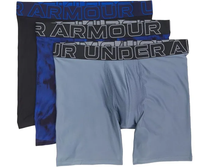 Набор из 3 боксеров Under Armour Performance Tech Print 6 дюймов
