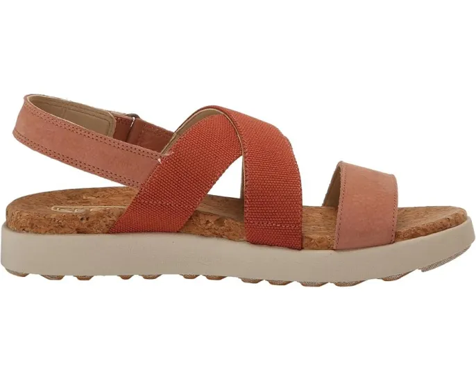 Босоножки KEEN Elle Crisscross на платформе с переплетением и застежкой-пряжкой