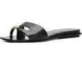 Сандалии Tory Burch Romy Slides на плоской подошве из кожи