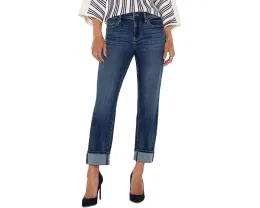 Джинсы Liverpool Los Angeles Marley Girlfriend с манжетами и низкой посадкой