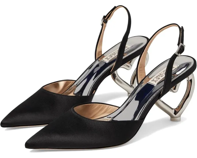 Туфли Badgley Mischka Lucille с острым носком и каблуком в форме сердца