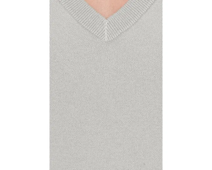 Свитер Vince с V-образным вырезом из двойного хлопка и кашемира