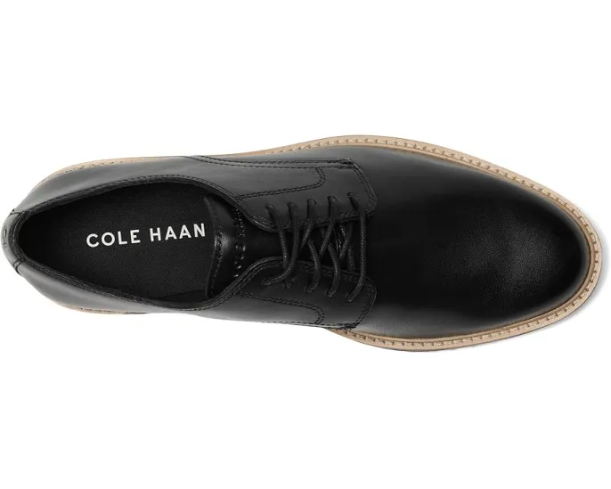 Туфли Cole Haan Morse Grand Plain Toe Oxfords с гладким носком и двойной строчкой
