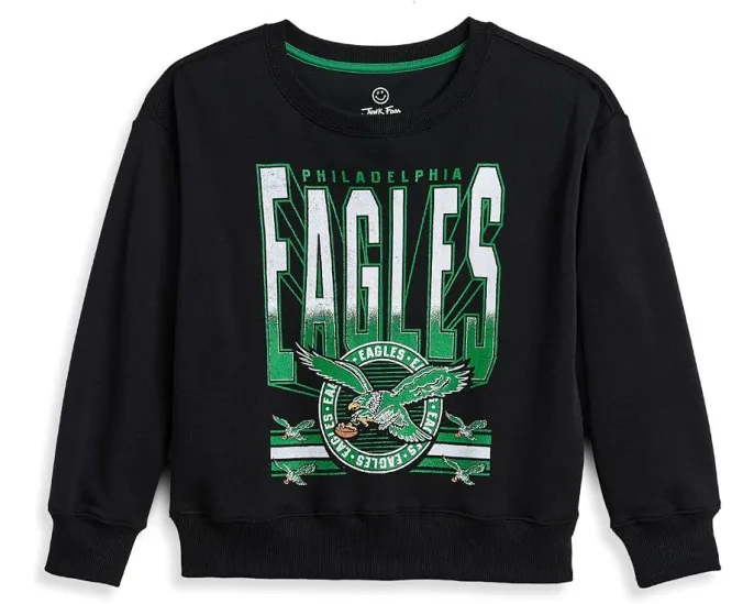 Толстовка с капюшоном Junk Food Clothing для детей NFL Philadelphia Eagles