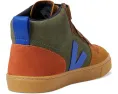 Детские кроссовки VEJA Small V-10 Mid на липучке из кожи