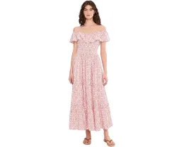 Платье Vince Camuto с открытыми плечами и ярусами из сборки