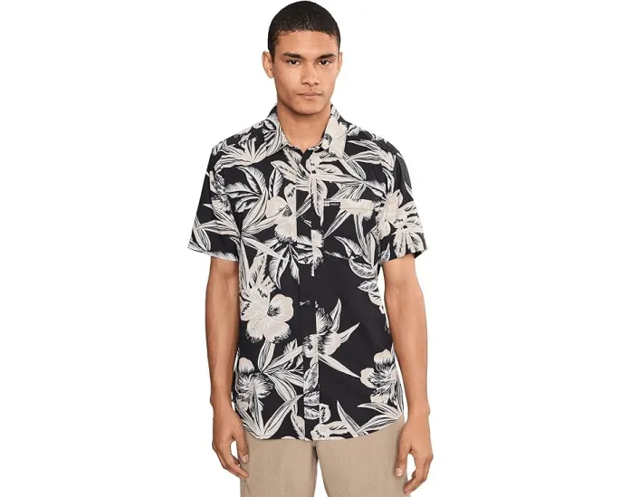 Рубашка RVCA Overspray Short Sleeve с флористическим принтом