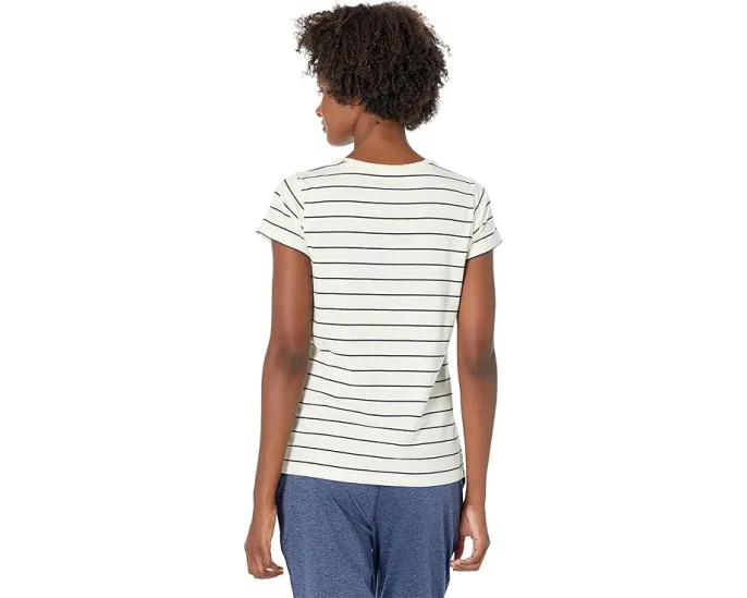 Футболка L.L.Bean Soft Stretch Supima с круглым вырезом и полосками