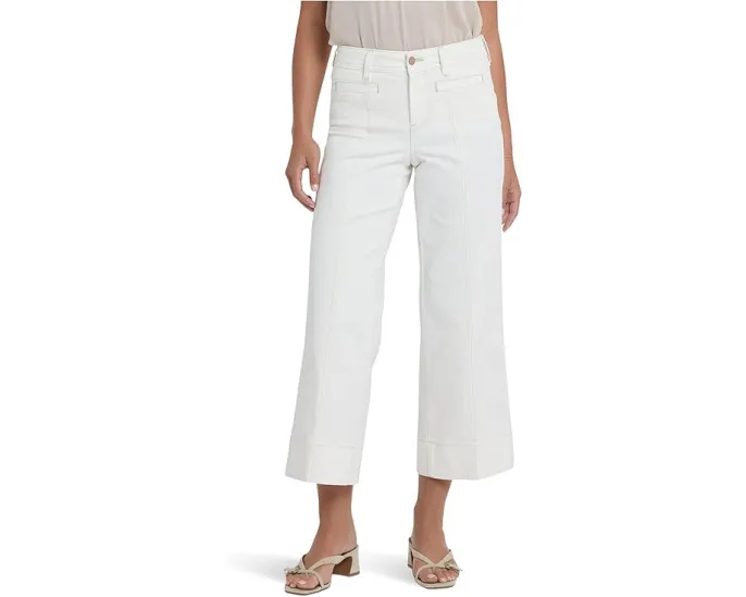 Широкие укороченные джинсы NYDJ Petite Teresa с передними швами