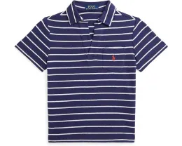 Поло из хлопка и льна Polo Ralph Lauren для малышей