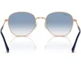 Солнцезащитные очки Ray-Ban 0RB3809 с металлической овальной оправой
