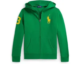 Толстовка Polo Ralph Lauren Kids с молнией спереди из флиса с логотипом Big Pony