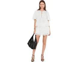Топ Lillith AllSaints с круглым вырезом и пеплумом